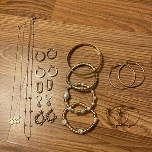 Gold jewelry bundle!!!